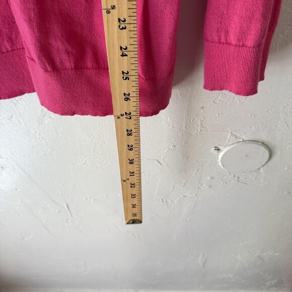 Gap Cardigan Sweater Women Medium Pink Button Front Long Sleeve Preppy Old Money - Picture 8 of 10